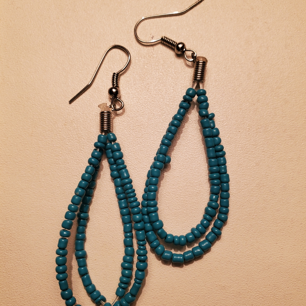 Turquoise Beaded Earrings
